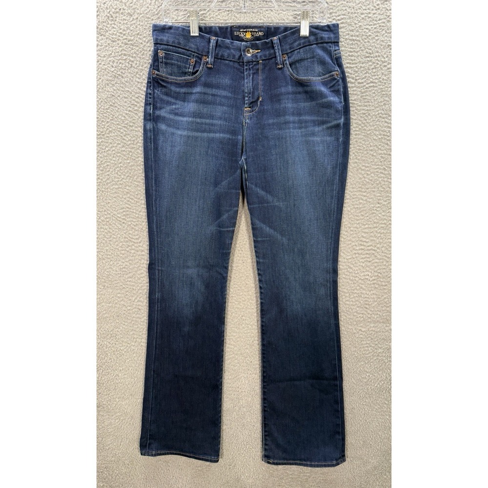 Lucky Brand Jeans Womens 8/29 Blue The Sweet Jean Boot Stretch Distressed Preppy